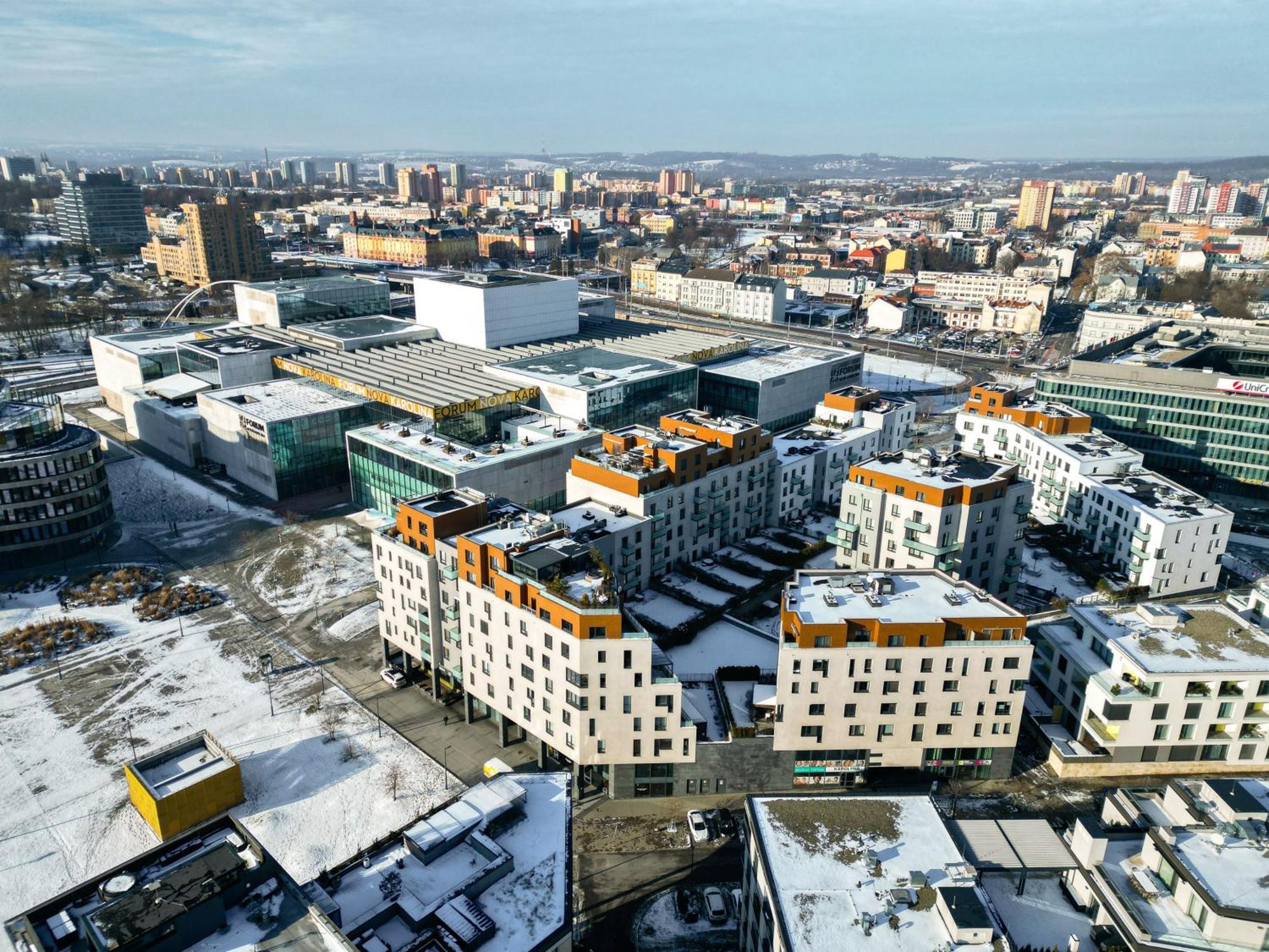 Bnb New Beautiful Apartment In The Center Of Ostrava With Option Garage Parking מראה חיצוני תמונה
